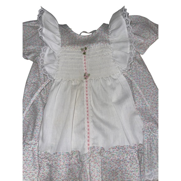 Evy Of California Vintage Girls USA Made Lace Dress T-2 Flower Dress Big‎ Doll - Picture 15 of 16